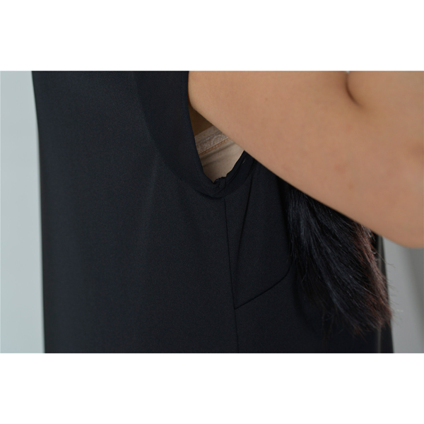 SY007-10撞压折短袖连衣裙细节图